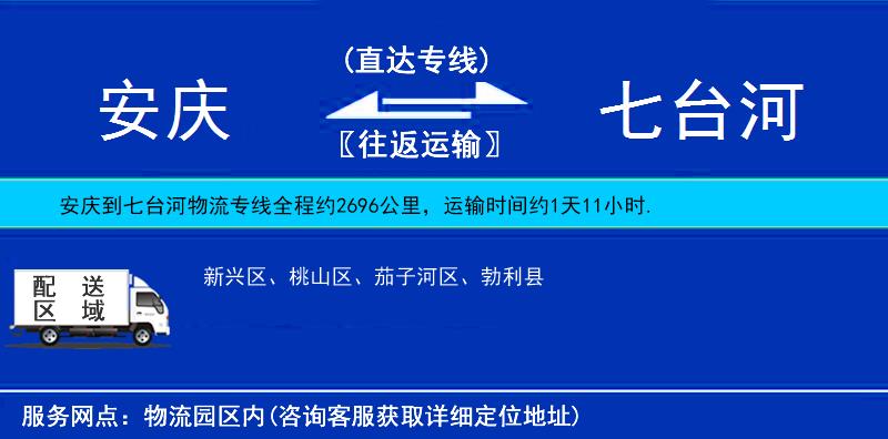 安慶到七臺河物流專線
