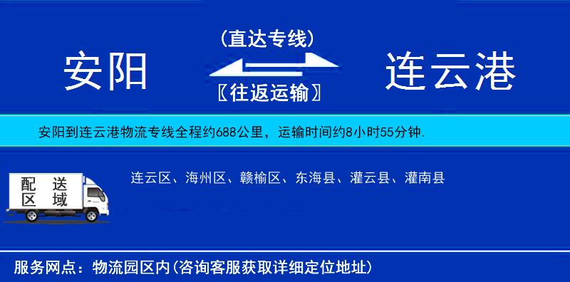 安陽到連云港物流專線