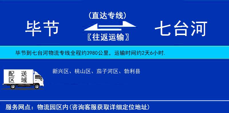 畢節(jié)到七臺(tái)河物流專線