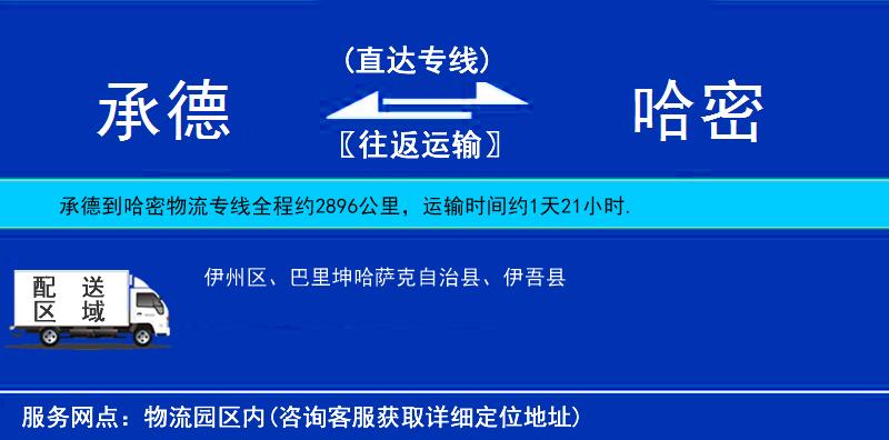 承德到哈密貨運(yùn)專線