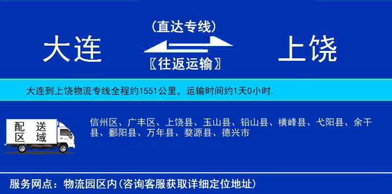大連到上饒物流專(zhuān)線