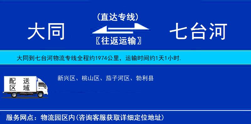 大同到七臺(tái)河物流專線