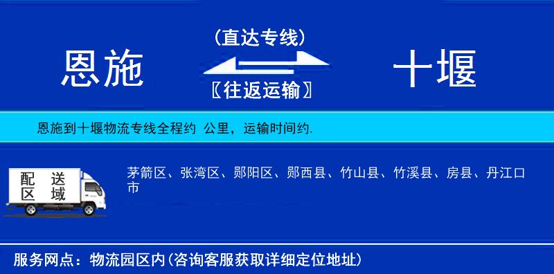 恩施到十堰物流專線