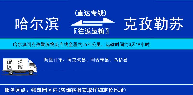哈爾濱到克孜勒蘇貨運專線