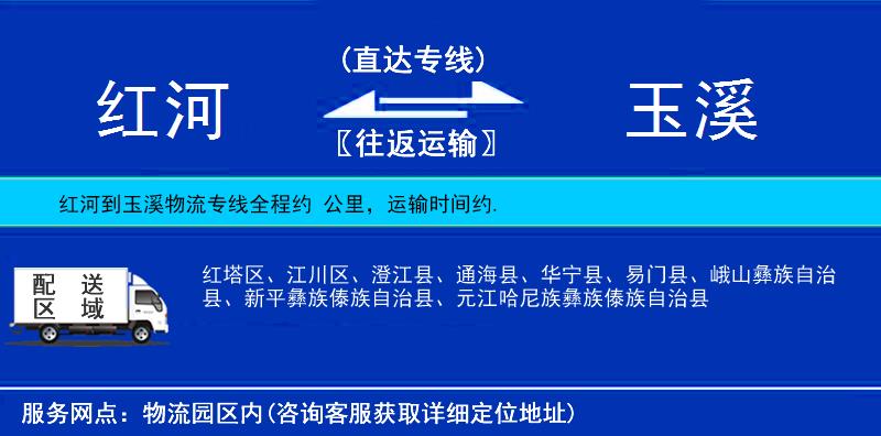紅河到玉溪物流專線