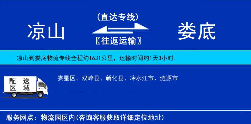 涼山到婁底物流專線