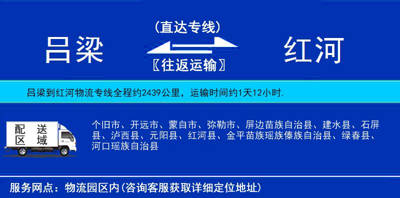 呂梁到紅河物流專線