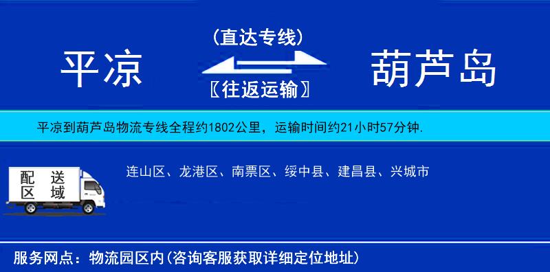 平?jīng)龅胶J島物流專線