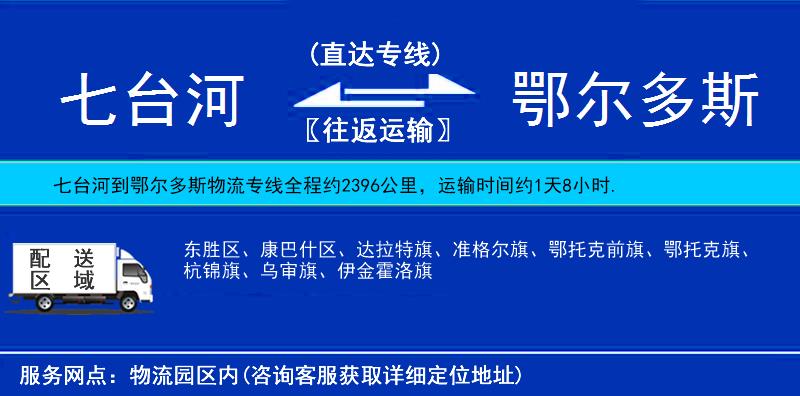 七臺(tái)河到鄂爾多斯物流專(zhuān)線(xiàn)