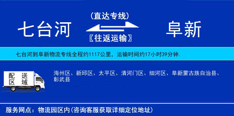 七臺河到阜新物流專線