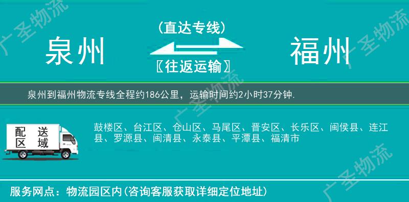 泉州到福州物流專線