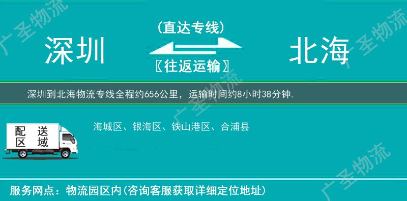 深圳到北海物流專線