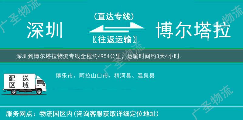 深圳到博爾塔拉物流專線