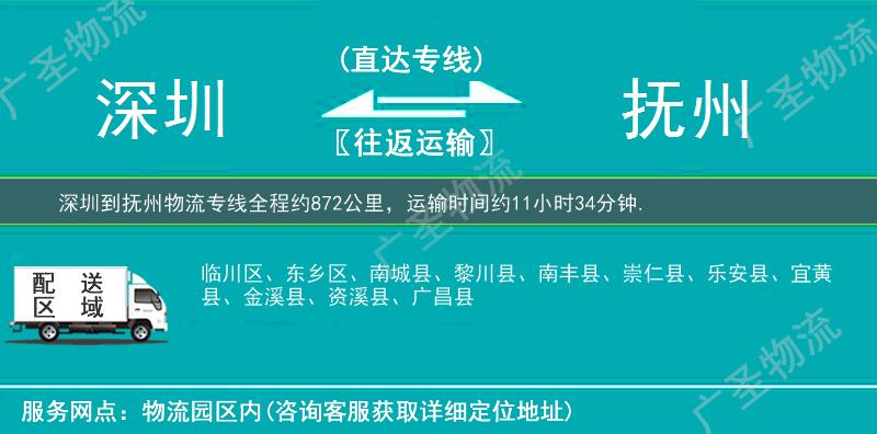 深圳到撫州物流專線