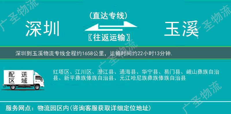 深圳到玉溪物流專線