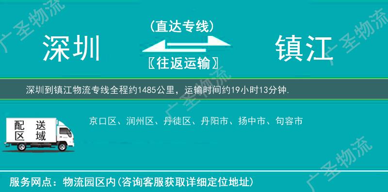 深圳到鎮(zhèn)江物流專線