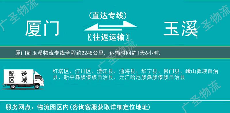 廈門到玉溪物流專線