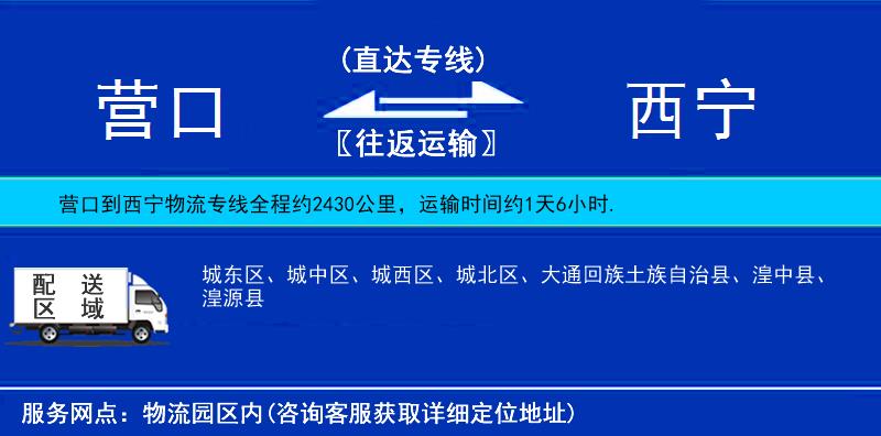 營口到西寧貨運(yùn)專線