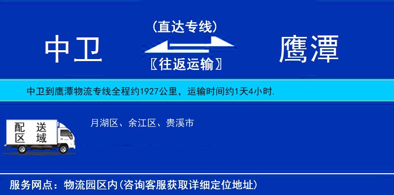 中衛(wèi)到鷹潭物流專(zhuān)線